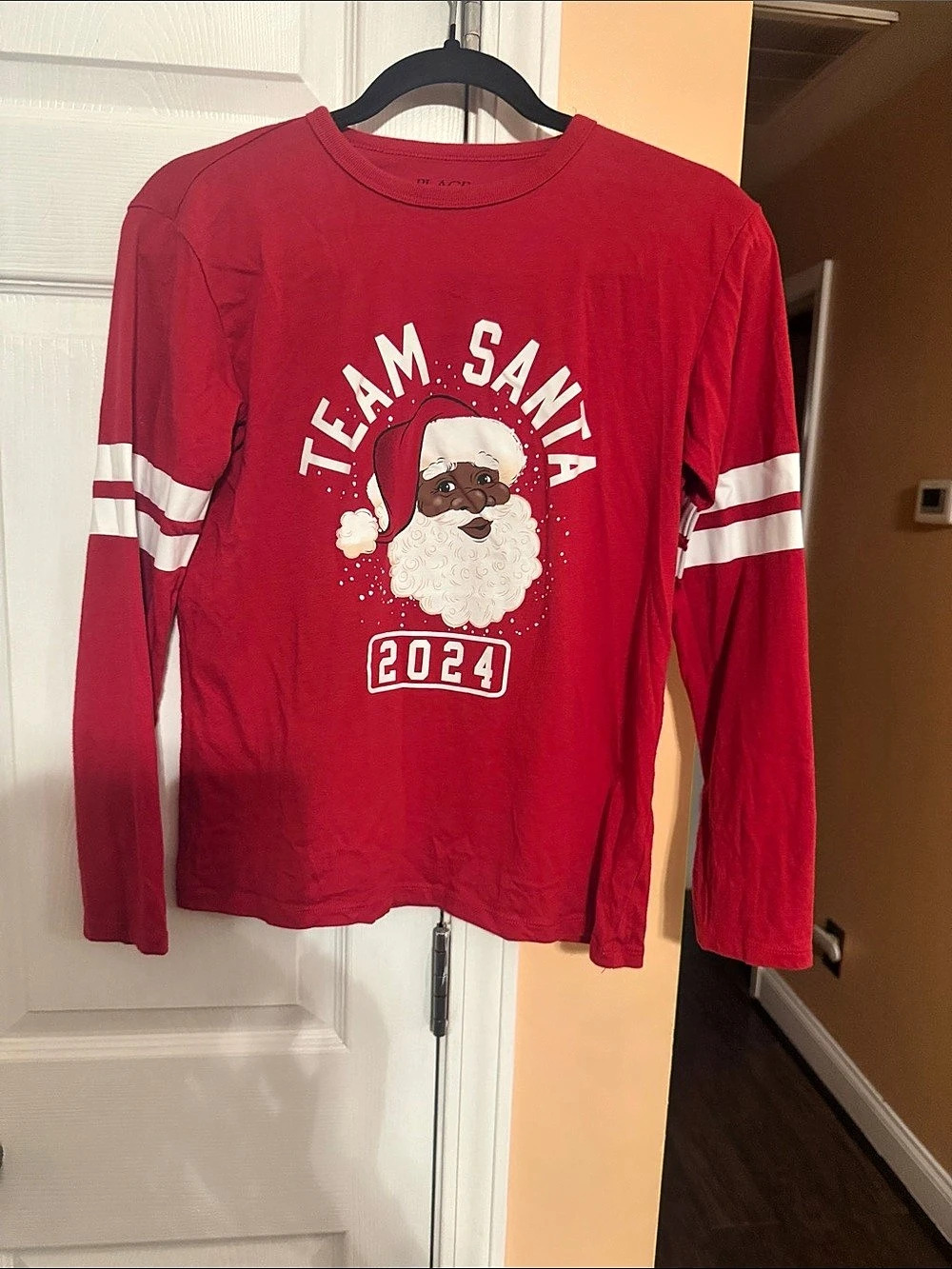 PLACE Holiday Santa Long Sleeve Graphic Tee size 14 for. Boys